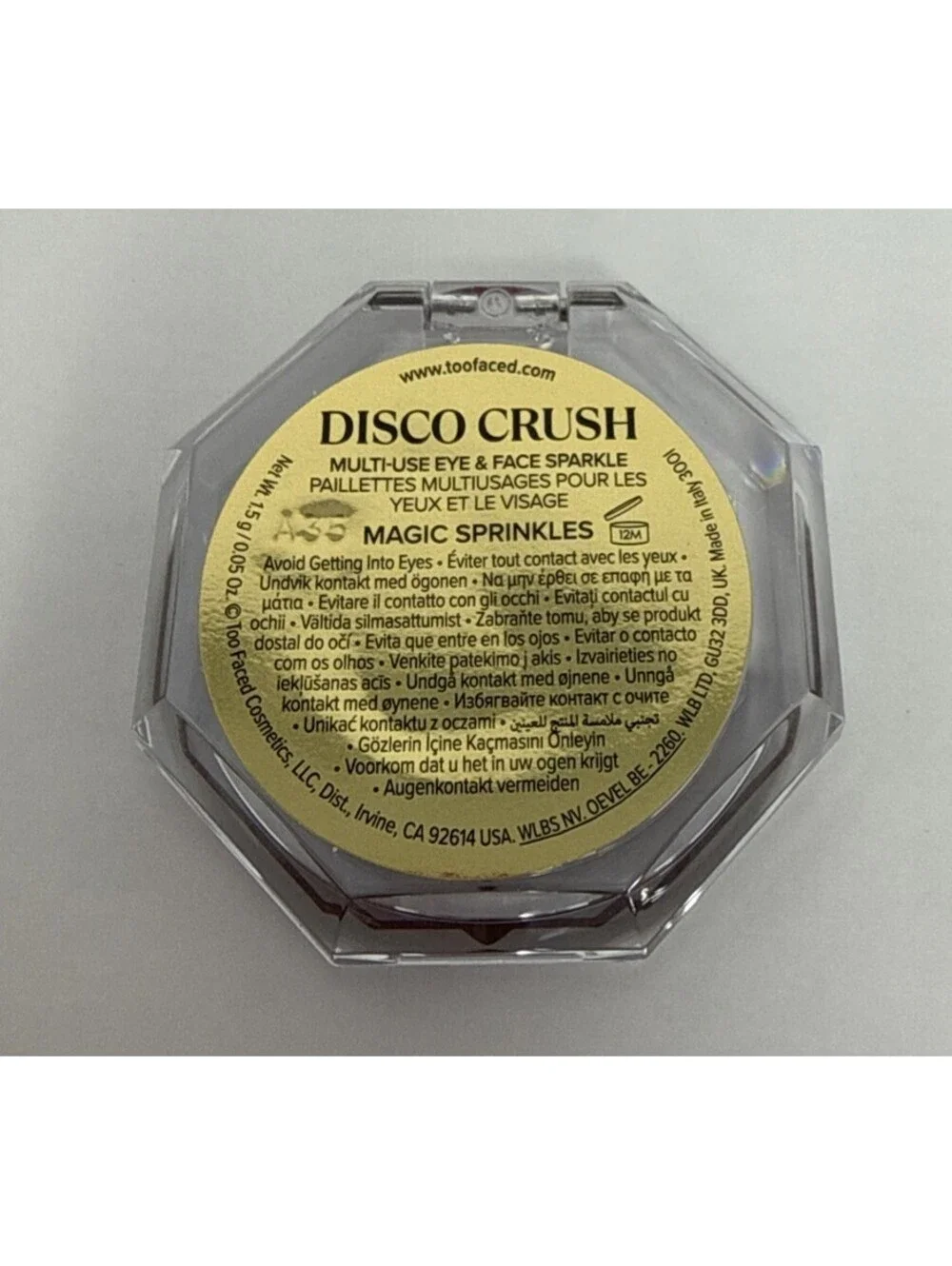 Too Faced Disco Crush Multi-Use Eye & Face Sparkle Magic Sprinkles  NIB CJ1